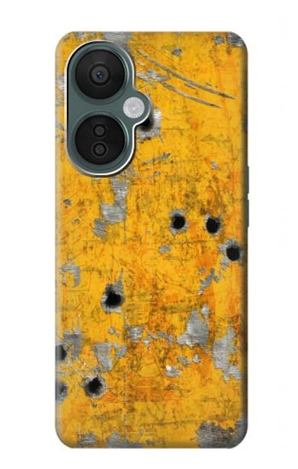 S3528 Bullet Rouille Jaune Métal Etui Coque Housse pour OnePlus Nord CE 3 Lite, Nord N30 5G