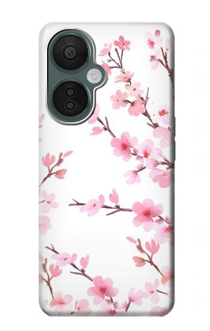 S3707 Fleur de cerisier rose fleur de printemps Etui Coque Housse pour OnePlus Nord CE 3 Lite, Nord N30 5G