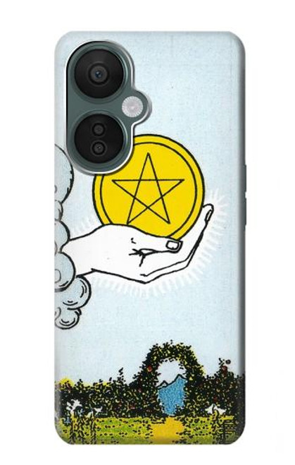 S3722 Carte de tarot Pièces de l'As des Pentacles Etui Coque Housse pour OnePlus Nord CE 3 Lite, Nord N30 5G