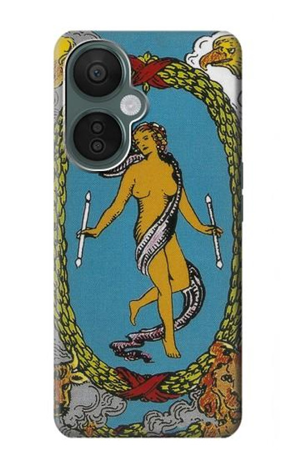 S3746 Carte de tarot le monde Etui Coque Housse pour OnePlus Nord CE 3 Lite, Nord N30 5G