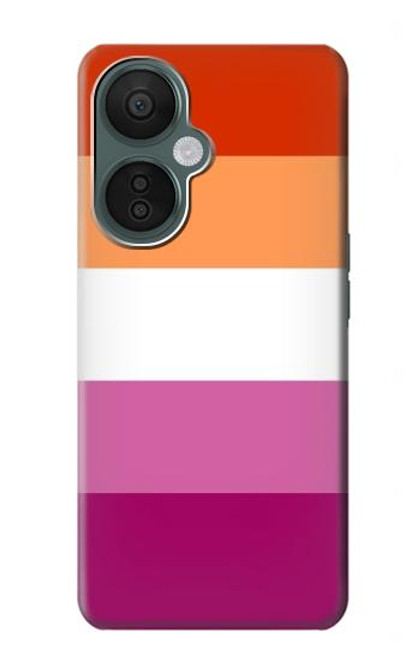 S3887 Drapeau de la fierté lesbienne Etui Coque Housse pour OnePlus Nord CE 3 Lite, Nord N30 5G