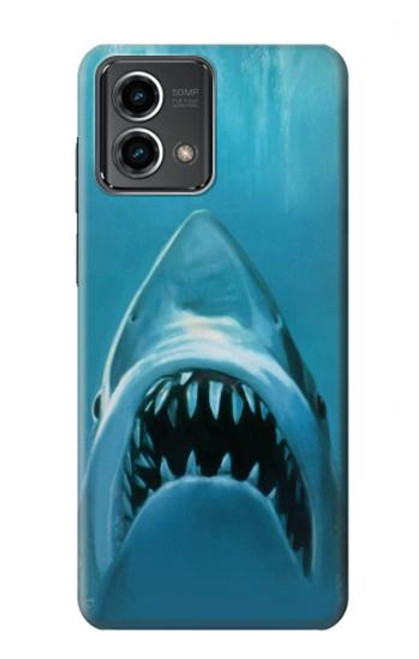 S0830 Requin blanc Etui Coque Housse pour Motorola Moto G Stylus 5G (2023)