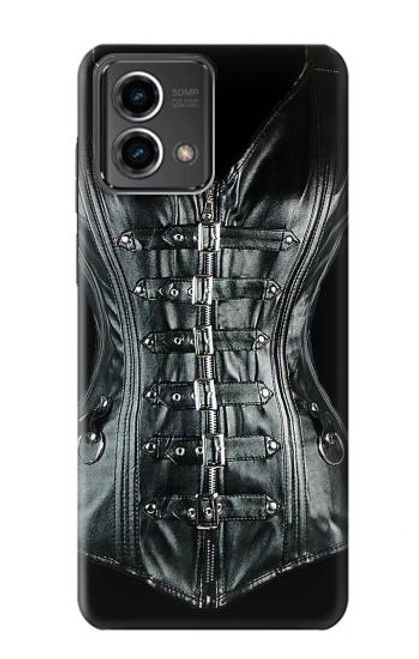 S1639 Gothique Corset Noir Etui Coque Housse pour Motorola Moto G Stylus 5G (2023)