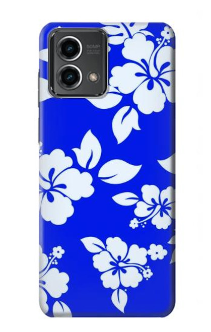 S2244 Motif Hawai Hibiscus Bleu Etui Coque Housse pour Motorola Moto G Stylus 5G (2023)