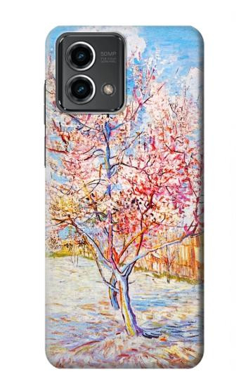 S2450 Van Gogh Fleur de Pêcher Etui Coque Housse pour Motorola Moto G Stylus 5G (2023)
