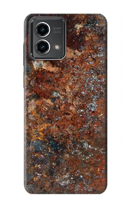 S2714 Rouille Texture acier imprimé graphique Etui Coque Housse pour Motorola Moto G Stylus 5G (2023)