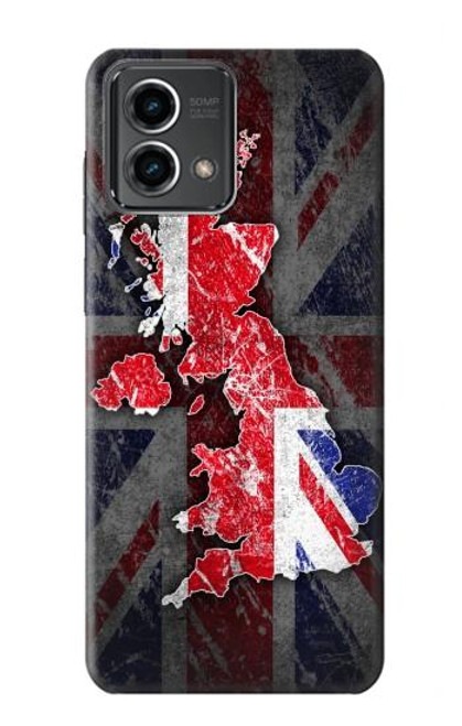 S2936 Royaume-Uni Drapeau britannique Carte Etui Coque Housse pour Motorola Moto G Stylus 5G (2023)