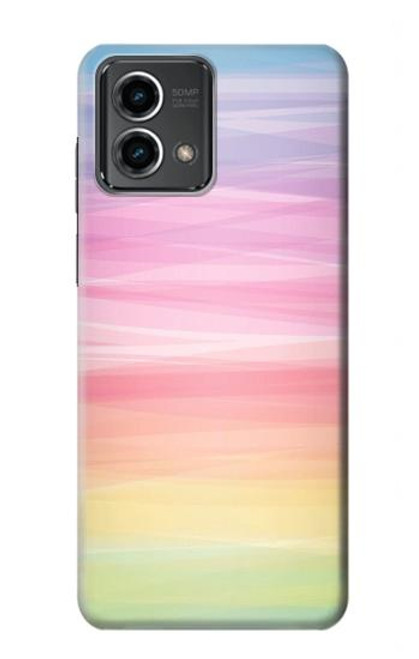 S3507 Coloré Arc-en-ciel pastel Etui Coque Housse pour Motorola Moto G Stylus 5G (2023)