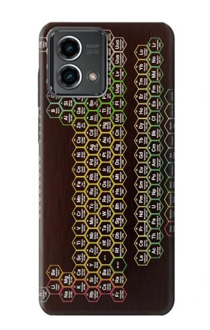 S3544 Néon Honeycomb Tableau périodique Etui Coque Housse pour Motorola Moto G Stylus 5G (2023)