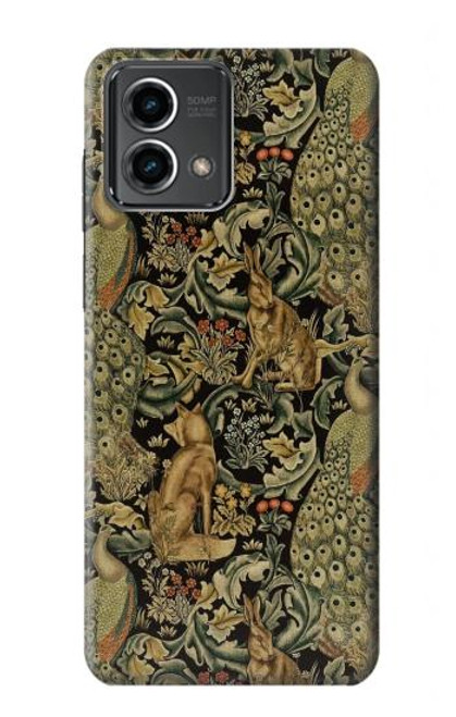 S3661 William Morris Forest Velvet Etui Coque Housse pour Motorola Moto G Stylus 5G (2023)