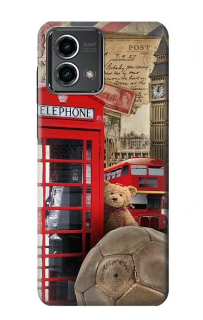 S3856 Vintage Londres Britannique Etui Coque Housse pour Motorola Moto G Stylus 5G (2023)