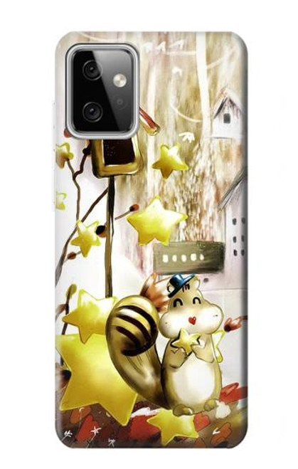 S0109 Écureuil mignon Dessin animé Etui Coque Housse pour Motorola Moto G Power (2023) 5G