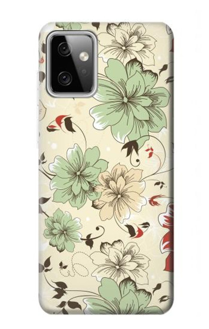 S2179 Motif Fleur Floral Art Millésime Etui Coque Housse pour Motorola Moto G Power (2023) 5G