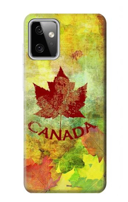 S2523 Canada Feuille d'érable d'automne Etui Coque Housse pour Motorola Moto G Power (2023) 5G