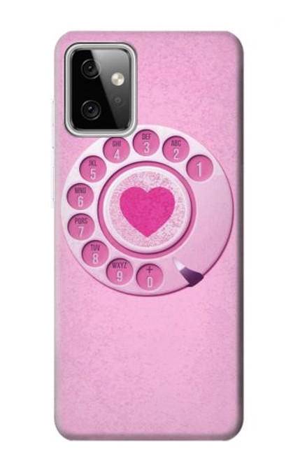 S2847 Rose Rétro téléphone Rotatif Etui Coque Housse pour Motorola Moto G Power (2023) 5G