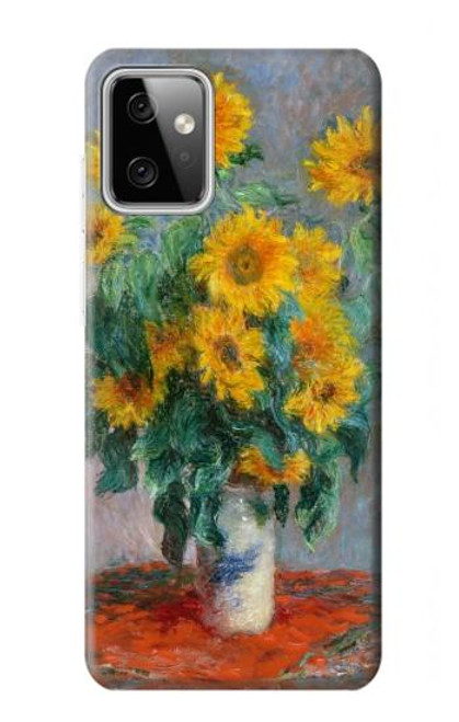 S2937 Claude Monet Bouquet de tournesols Etui Coque Housse pour Motorola Moto G Power (2023) 5G