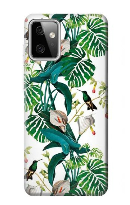 S3697 Oiseaux de la vie des feuilles Etui Coque Housse pour Motorola Moto G Power (2023) 5G