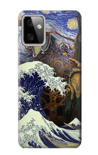 S3851 Monde de l'art Van Gogh Hokusai Da Vinci Etui Coque Housse pour Motorola Moto G Power (2023) 5G