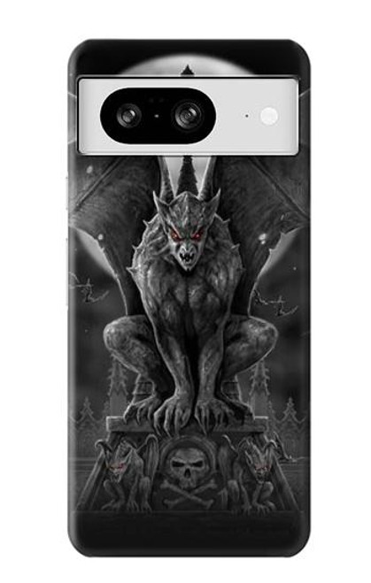 S0850 Gargouille diable démon Etui Coque Housse pour Google Pixel 8