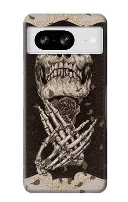 S1676 crâne Rose Etui Coque Housse pour Google Pixel 8