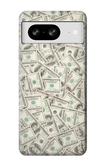 S2077 Billets Dollar argent Etui Coque Housse pour Google Pixel 8