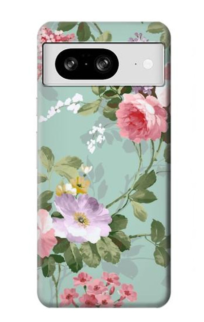 S2178 Peinture Fleur Art Floral Etui Coque Housse pour Google Pixel 8