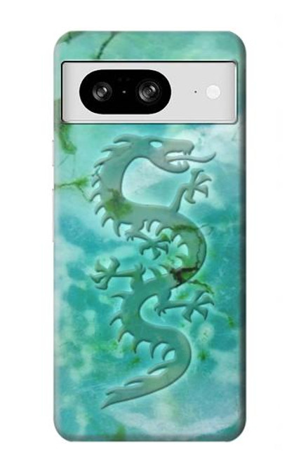 S2653 Dragon Vert Turquoise Pierre Graphique Etui Coque Housse pour Google Pixel 8