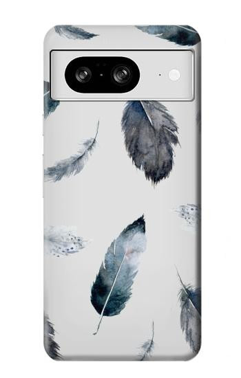 S3085 Motif de peinture Plume Etui Coque Housse pour Google Pixel 8