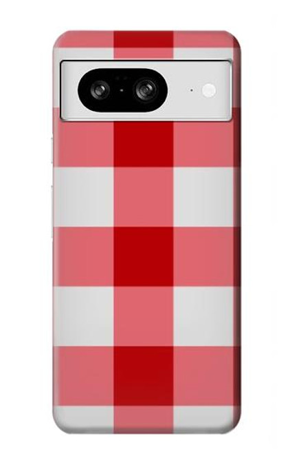 S3535 Rouge vichy Etui Coque Housse pour Google Pixel 8