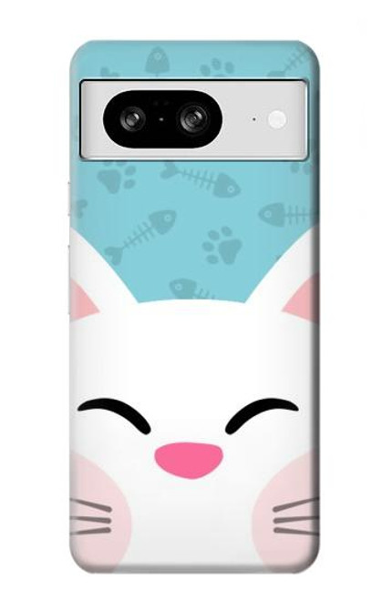 S3542 Chat mignon Dessin animé Etui Coque Housse pour Google Pixel 8