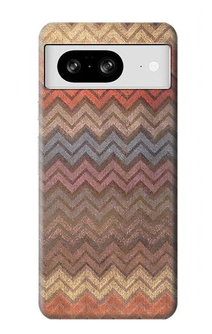 S3752 Motif de tissu en zigzag imprimé graphique Etui Coque Housse pour Google Pixel 8