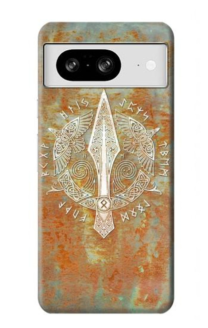 S3827 Lance Gungnir d'Odin Norse Viking Symbol Etui Coque Housse pour Google Pixel 8