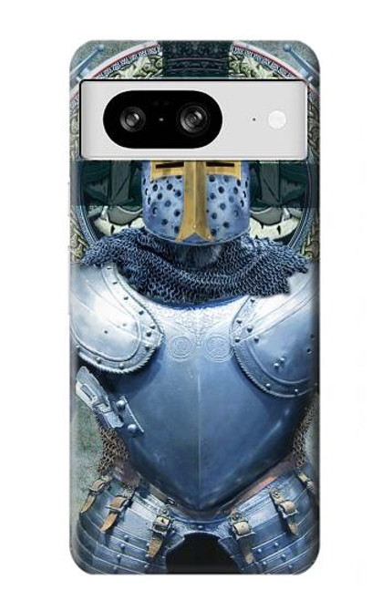 S3864 Templier Médiéval Chevalier Armure Lourde Etui Coque Housse pour Google Pixel 8