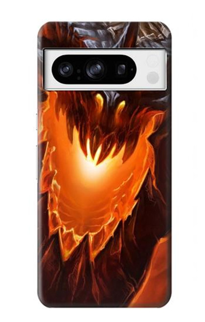 S0414 Dragon de feu Etui Coque Housse pour Google Pixel 8 pro