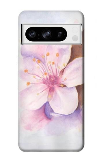 S1415 Fleur de Sakura Art Etui Coque Housse pour Google Pixel 8 pro