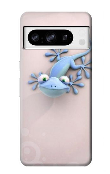 S1631 Drôle Gecko Lézard Etui Coque Housse pour Google Pixel 8 pro