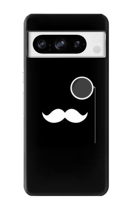 S1946 Sir Mustache Minimalisme Etui Coque Housse pour Google Pixel 8 pro