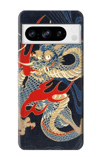 S2073 Japon dragon Art Etui Coque Housse pour Google Pixel 8 pro