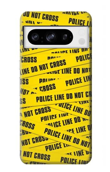 S2088 Banderole de la police ne pas dépasser Etui Coque Housse pour Google Pixel 8 pro