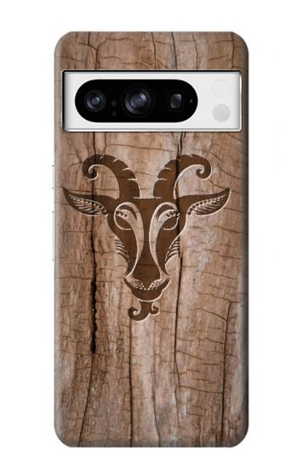S2183 Chèvre de bois imprimé graphique Etui Coque Housse pour Google Pixel 8 pro