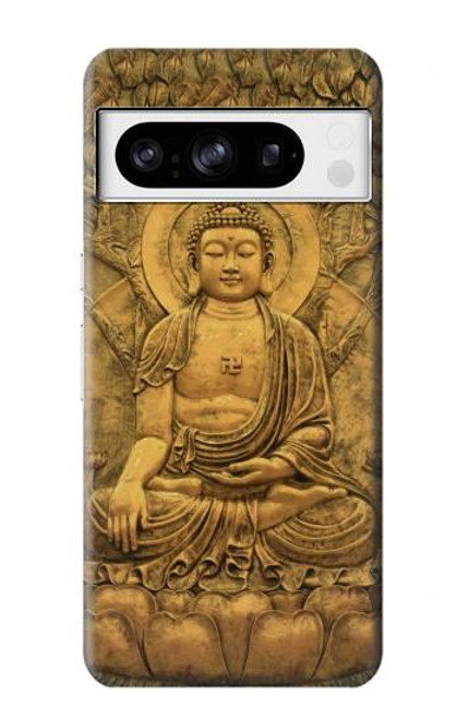 S2452 Bouddha Bas relief Art Imprimé Graphique Etui Coque Housse pour Google Pixel 8 pro