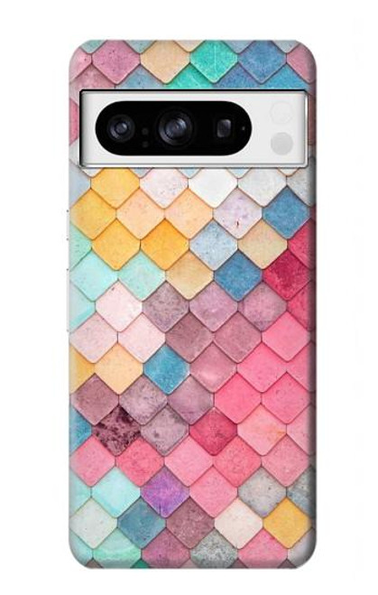 S2947 Bonbons Minimal Couleurs pastel Etui Coque Housse pour Google Pixel 8 pro