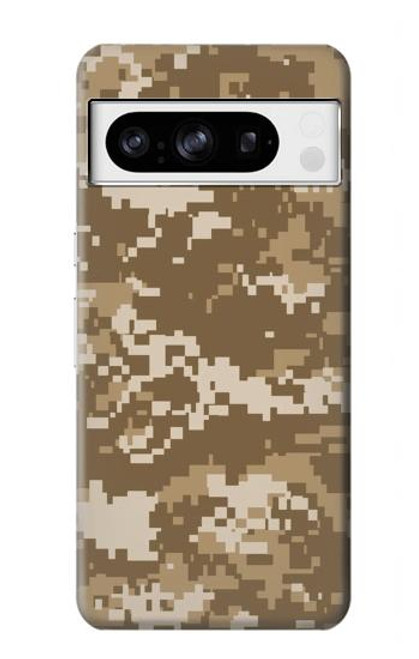 S3294 Armée Tan Coyote Camo Désert Camouflage Etui Coque Housse pour Google Pixel 8 pro