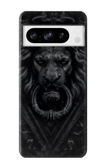 S3619 Lion noir gothique Etui Coque Housse pour Google Pixel 8 pro