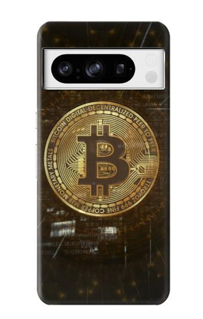 S3798 Crypto-monnaie Bitcoin Etui Coque Housse pour Google Pixel 8 pro