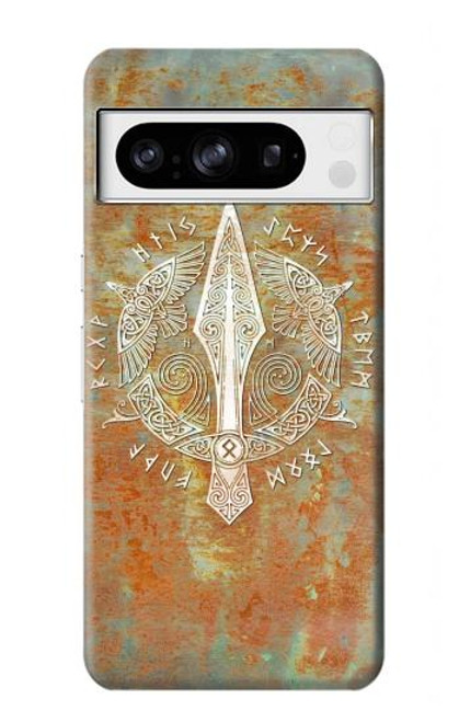 S3827 Lance Gungnir d'Odin Norse Viking Symbol Etui Coque Housse pour Google Pixel 8 pro