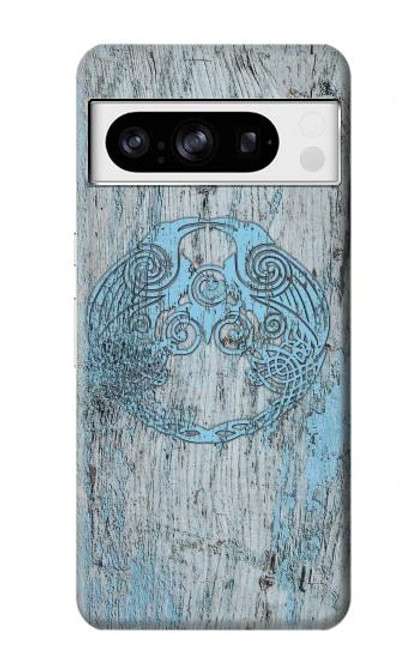 S3829 Huginn et Muninn Twin Ravens Norse Etui Coque Housse pour Google Pixel 8 pro