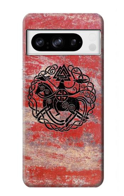 S3831 Symbole antique nordique viking Etui Coque Housse pour Google Pixel 8 pro