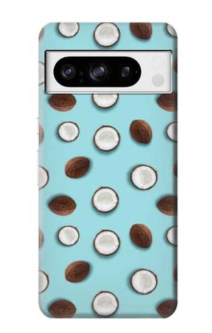 S3860 Motif à pois de noix de coco Etui Coque Housse pour Google Pixel 8 pro