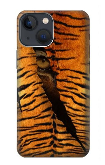 S3951 Marques de larme d'oeil de tigre Etui Coque Housse pour iPhone 14
